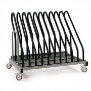 Chariot transport et stockage de cadres à roues pivotantes