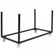 Chariot transport en acier pour tables rectangulaires - 10 à 18 tables - L.1800 x l.900/1000 x H.1080 mm