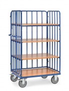 Chariots à 4 plateaux avec ridelles