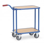 Chariots à col de cygne 2 plateaux bois