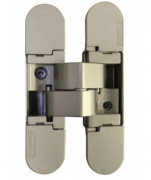 Charnière invisible 3D réversible 5 pivots satinée