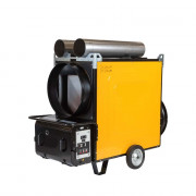 Chauffage à air pulsé fixe avec brûleurs fuel ou gaz