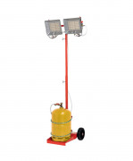 Chauffage radiant gaz double sur roulettes pour atelier - Master SOLOR 8200 - Propane ou butane - 9.2 kW