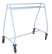 Chevalet blanchisserie - Tube ? 25 mm - 4 roues pivotantes - L.1000 ou 1250 x P.560 x H.1050 mm