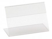 Chevalet horizontal transparent pour étiquettes