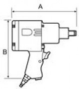 Clé à chocs pneumatique 7000 tours par minute