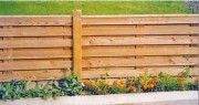 Cloture basse panneau bois