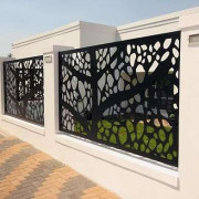 Clôture de ville décorative en acier, inox ou alu - Sur mesure - Design personnalisé