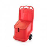 Coffre de stockage mobile en plastique - Poignée ergonomique - Capacité: 75 L - L.590 x l.435 x H.1070 mm - Coloris au choix