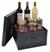Coffret cadeau à 3 bouteilles de vin luxe