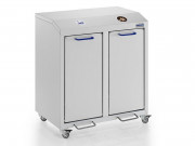 Collecteur de déchets à 2 compartiments