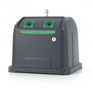 Colonne aérienne d'apport volontaire pour déchets ménagers - En PEHD - Capacité 3000 L - Adaptée PMR