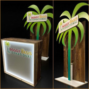 Comptoir d'accueil pour stand