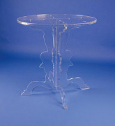Console Design Ronde en Plexiglas - ? 60 cm x H.61 cm