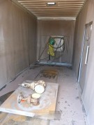 Container de grenaillage sablage aerogommage - Dim. L120 x l250 x H270 cm