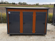 Container sanitaire pavillon wc avec triple cabine