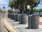 Conteneur à déchets enterré en PEHD