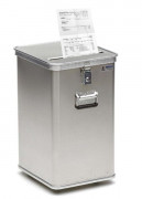 Conteneur de documents confidentiels - Aluminium  - Volume : 80 ou 120 L