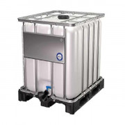 Conteneur IBC non homologué UN - Capacité : 600 ou 1050 L - 1200x800xH,1013 ou 1200x1000xH,1175mm - Palette plastique ou bois - ouv. remplis. ?150 ou 225 mm
