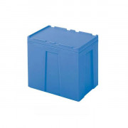 Conteneur isotherme - Polyéthylène avec isolation - Fond et côtés pleins - 70 à 450 L - L.600à1200 x l.400à620 x H.540à850 mm - Bleu