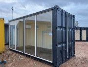 Conteneur maritime 20 hc avec vitrine