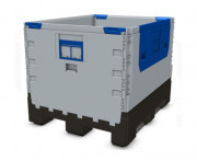 Conteneur pliable avec semelles