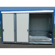 Conteneur de stockage de produits dangereux 3 IBC 1000 L