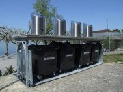 Conteneur enterré - Capacité 1 à 5 bacs de 770 à 1100 L