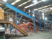 Convoyeur à bande - Auges de 5° à 45°