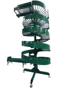 Convoyeur gravitaire hélicoïdal - sur mesure