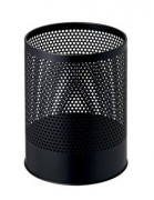 Corbeille à papier perforée 14 L - L240 x P240 x H300 mm