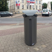 Corbeille acier extérieur - 65 L