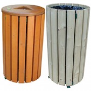 Corbeille de ville 110L