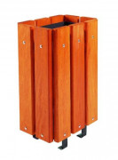 Corbeille en bois exotique - 30 L - sur pied - a sceller