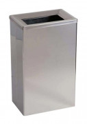 Corbeille en inox - 25 L - murale ou à poser - L.300 x P.200 x H.500 mm