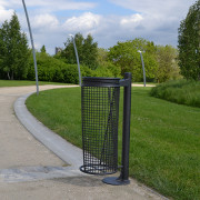 Corbeille extérieur vigipirate grillagée