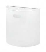 Corbeille murale - 20 ou 40 L - En acier blanc