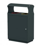 Corbeille tri sélectif 2 flux 120 L