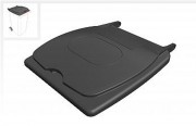 Couvercle plastique pour bac roulant 240 litres
