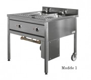 Cuiseur à pâtes 2 ou 3 bacs