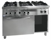 Cuisinière professionnelle 6 brûleurs