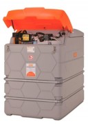 Cuve gasoil double paroi en PE - Contenance 2500 L - Débit 72 L/min