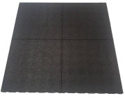 Dalle amortissante en caoutchouc pour extérieur - Dim. 100x100 cm - Ep. 20 ou 40 mm