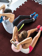 Dalle protectrice écologique pour salle de sport 103 x 103 cm - Ep. : de 10 à 30 mm