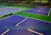 Dalles de sol clipsable pour terrain de tennis