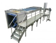 Dépalettiseur semi-automatique de bouteilles