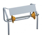 Dérouleur de bobine essuie-mains - Inox AISI 304 ou Acier blanc - Mural ou sur pieds