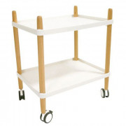 Desserte à roulettes pour bibliothèque