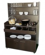 Desserte haute à roulettes pour brasserie