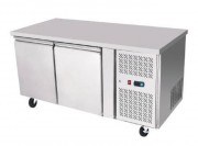 Table réfrigérée négative à 2 portes - Température -22°C/-18°C - Capacité 280 L - Dim. 1360x700x850 mm